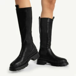 RAID Tinker Chunky Long Boot In Black -Raid London Sales Store tinker black 2
