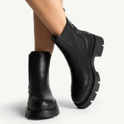 RAID Turner Chunky Ankle Boot In Black -Raid London Sales Store turner black 4
