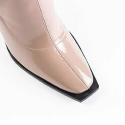 RAID Valencia Block Heeled Boot In Taupe -Raid London Sales Store valencia taupe 4